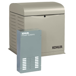 Kohler 10kW Air Cooled Standby Generator w/ 100-Amp 12-Circuit Load Center ATS | 10RESVL-100LC12